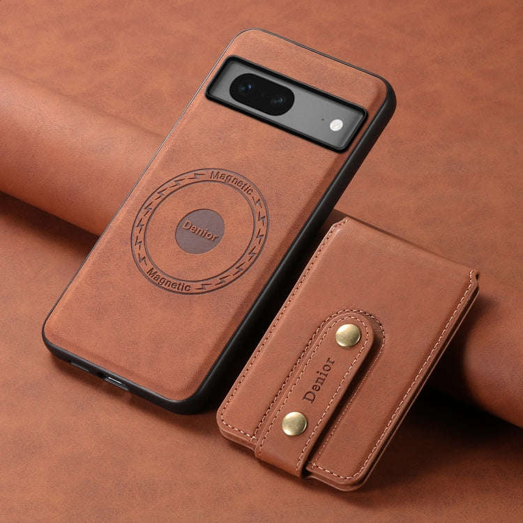 For Google Pixel 7 5G Denior D14 NK Retro Pattern MagSafe Magnetic Card Holder Leather Phone Case...