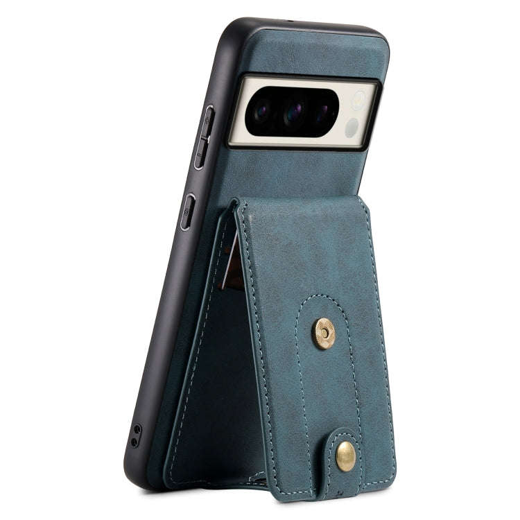 For Google Pixel 8 Pro Denior D14 NK Retro Pattern MagSafe Magnetic Card Holder Leather Phone Cas...