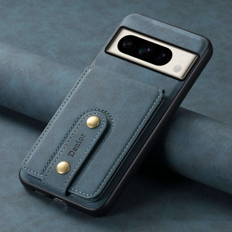 For Google Pixel 8 Pro Denior D14 NK Retro Pattern MagSafe Magnetic Card Holder Leather Phone Cas...