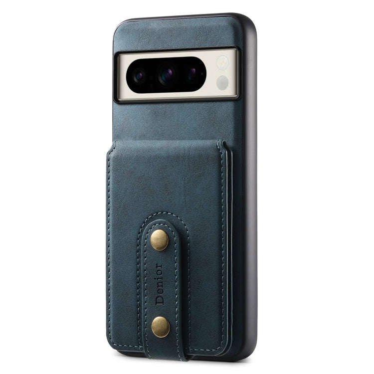 For Google Pixel 8 Pro Denior D14 NK Retro Pattern MagSafe Magnetic Card Holder Leather Phone Cas...