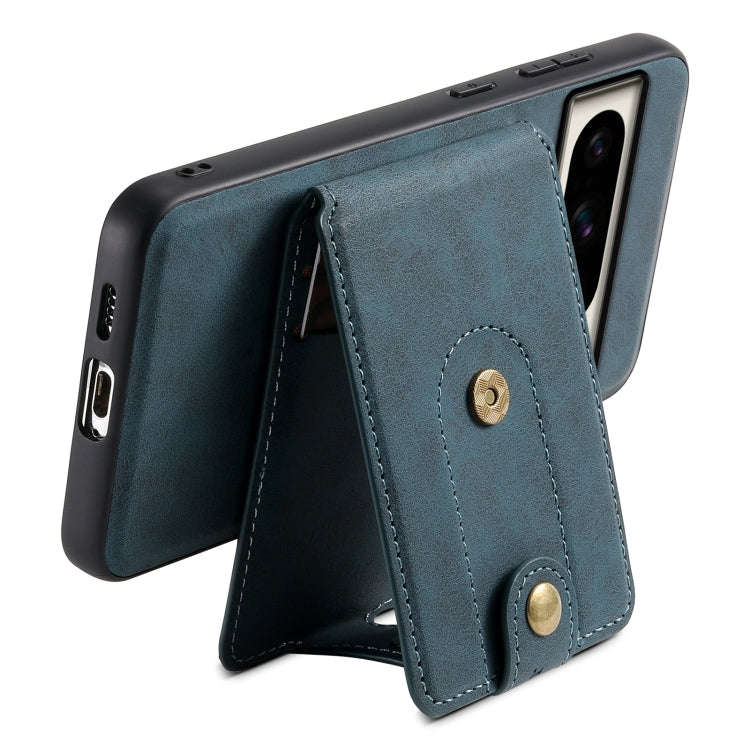For Google Pixel 8 Pro Denior D14 NK Retro Pattern MagSafe Magnetic Card Holder Leather Phone Cas...