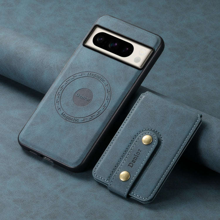 For Google Pixel 8 Pro Denior D14 NK Retro Pattern MagSafe Magnetic Card Holder Leather Phone Cas...