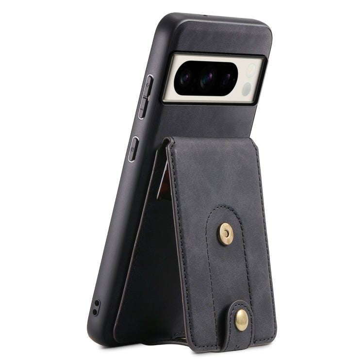 For Google Pixel 8 Pro Denior D14 NK Retro Pattern MagSafe Magnetic Card Holder Leather Phone Cas...