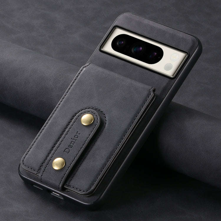 For Google Pixel 8 Pro Denior D14 NK Retro Pattern MagSafe Magnetic Card Holder Leather Phone Cas...