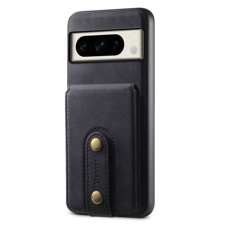 For Google Pixel 8 Pro Denior D14 NK Retro Pattern MagSafe Magnetic Card Holder Leather Phone Cas...