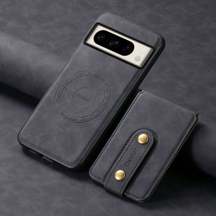 For Google Pixel 8 Pro Denior D14 NK Retro Pattern MagSafe Magnetic Card Holder Leather Phone Cas...
