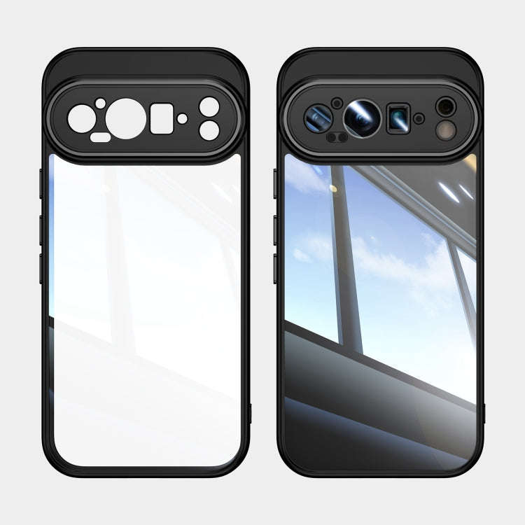 For Google Pixel 9 Acrylic Hybrid TPU Armor Shockproof Phone Case(Black)