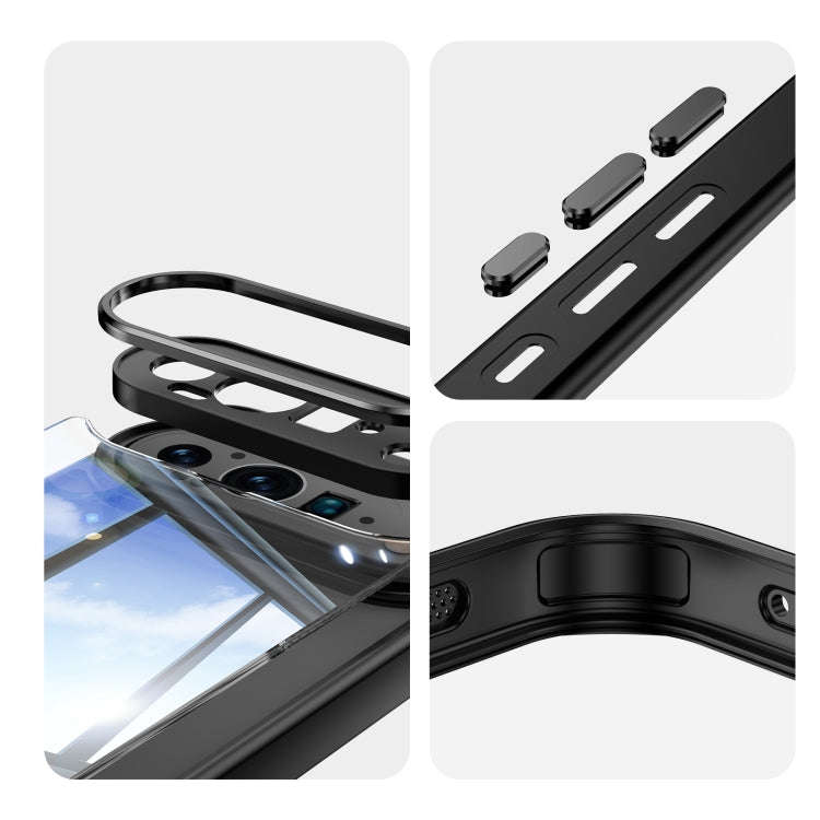 For Google Pixel 9 Acrylic Hybrid TPU Armor Shockproof Phone Case(Black)
