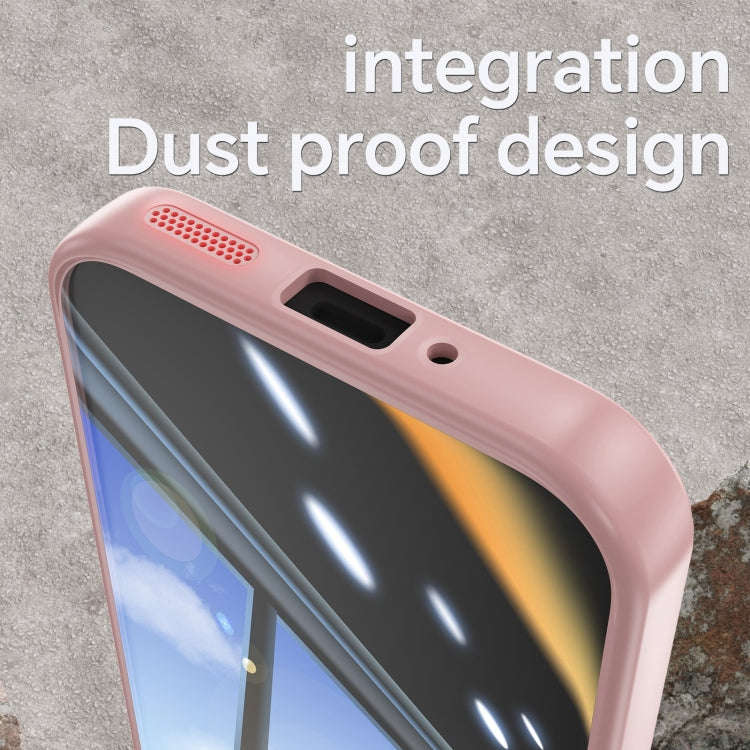 For Google Pixel 9 Acrylic Hybrid TPU Armor Shockproof Phone Case(Pink)