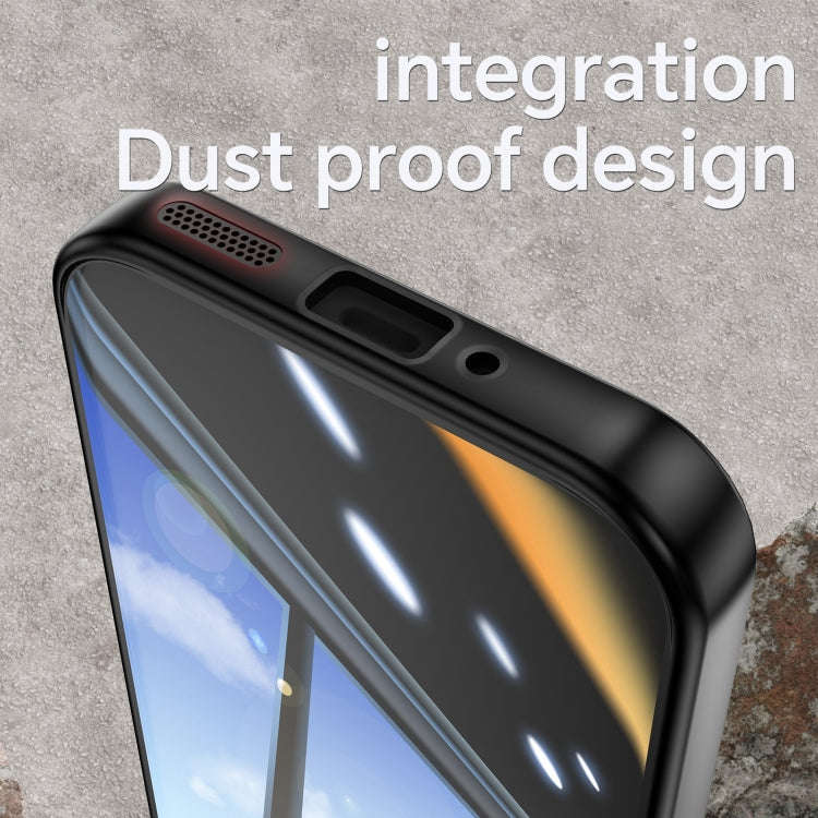 For Google Pixel 9 Pro XL Acrylic Hybrid TPU Armor Shockproof Phone Case(Black Red)
