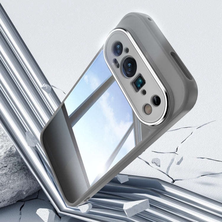 For Google Pixel 9 Pro XL Acrylic Hybrid TPU Armor Shockproof Phone Case(Grey)
