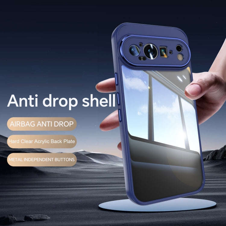 For Google Pixel 9 Pro XL Acrylic Hybrid TPU Armor Shockproof Phone Case(Blue)