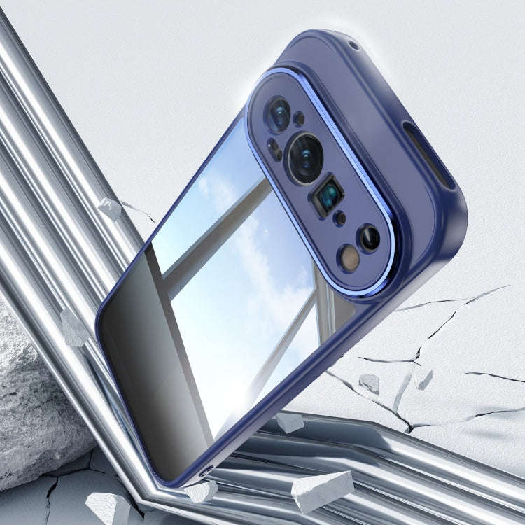 For Google Pixel 9 Pro XL Acrylic Hybrid TPU Armor Shockproof Phone Case(Blue)