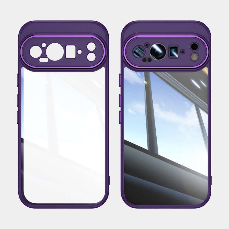 For Google Pixel 9 Pro XL Acrylic Hybrid TPU Armor Shockproof Phone Case(Purple)