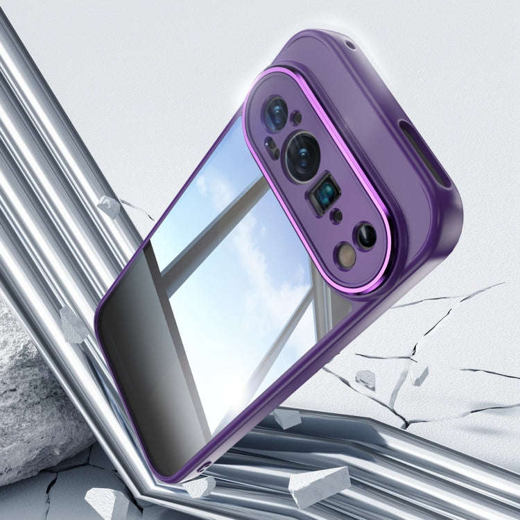 For Google Pixel 9 Pro XL Acrylic Hybrid TPU Armor Shockproof Phone Case(Purple)