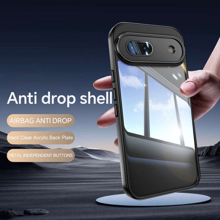For Google Pixel 8a Acrylic Hybrid TPU Armor Shockproof Phone Case(Black)