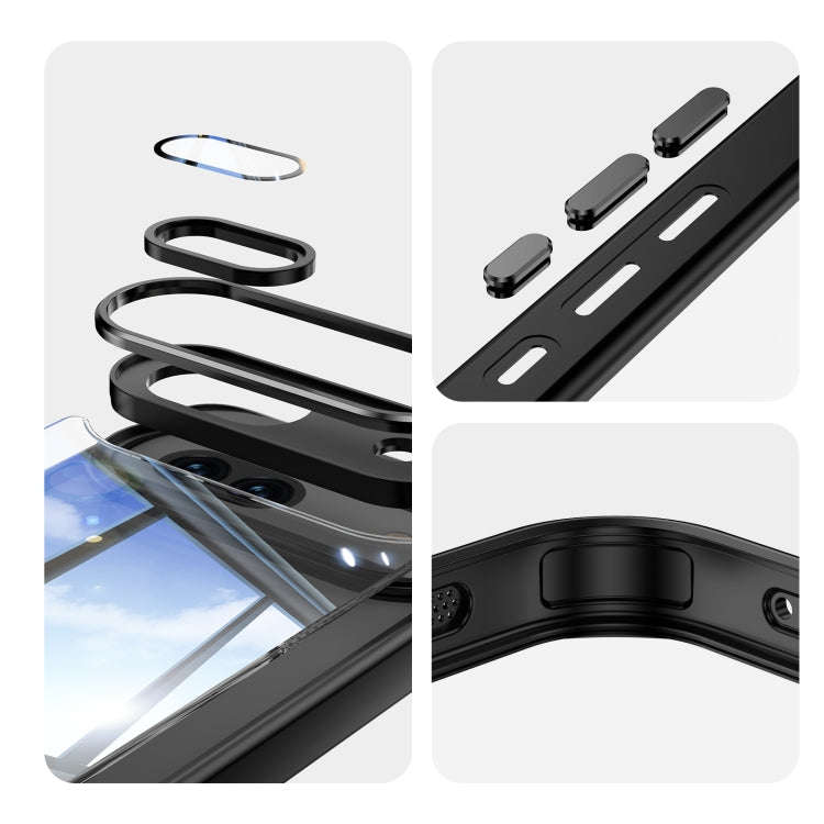 For Google Pixel 8a Acrylic Hybrid TPU Armor Shockproof Phone Case(Black)