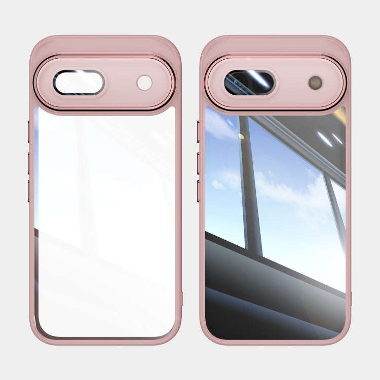 For Google Pixel 8a Acrylic Hybrid TPU Armor Shockproof Phone Case(Pink)