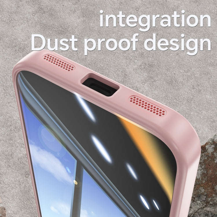 For Google Pixel 8a Acrylic Hybrid TPU Armor Shockproof Phone Case(Pink)