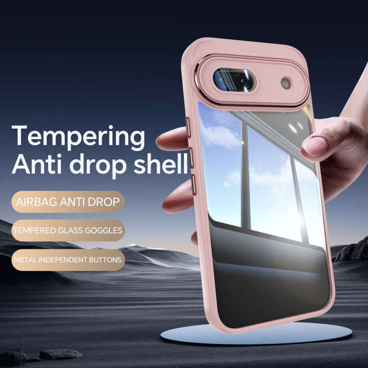 For Google Pixel 8a Acrylic Hybrid TPU Armor Shockproof Phone Case(Pink)