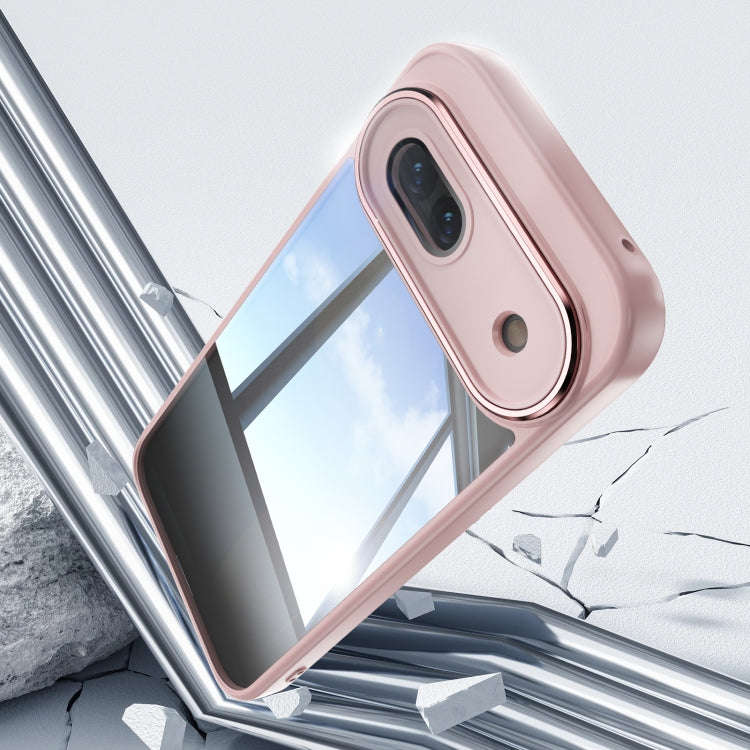 For Google Pixel 8a Acrylic Hybrid TPU Armor Shockproof Phone Case(Pink)