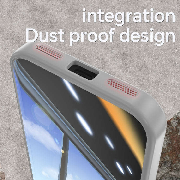 For Google Pixel 8a Acrylic Hybrid TPU Armor Shockproof Phone Case(Grey)