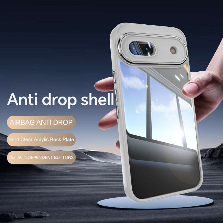 For Google Pixel 8a Acrylic Hybrid TPU Armor Shockproof Phone Case(Grey)