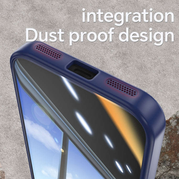 For Google Pixel 8a Acrylic Hybrid TPU Armor Shockproof Phone Case(Blue)