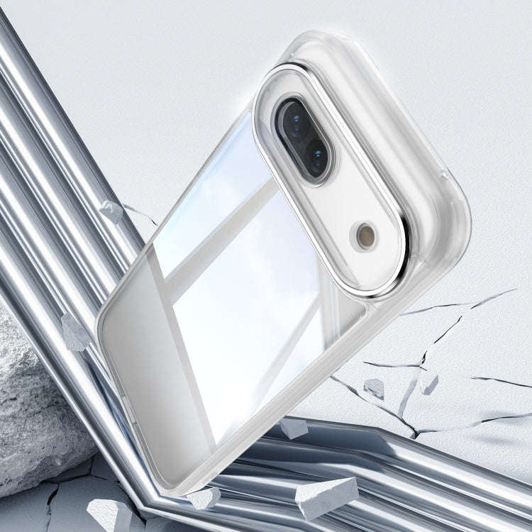 For Google Pixel 8a Acrylic Hybrid TPU Armor Shockproof Phone Case(Transparent)