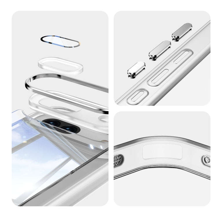 For Google Pixel 8a Acrylic Hybrid TPU Armor Shockproof Phone Case(Transparent)