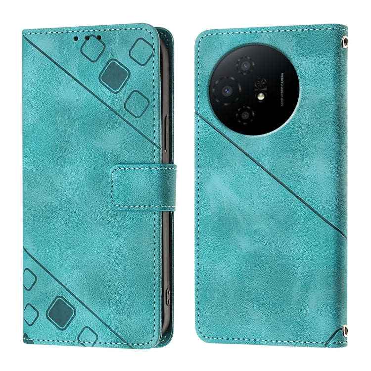 For TCL 50 XL 5G Skin Feel Embossed Leather Phone Case(Green)