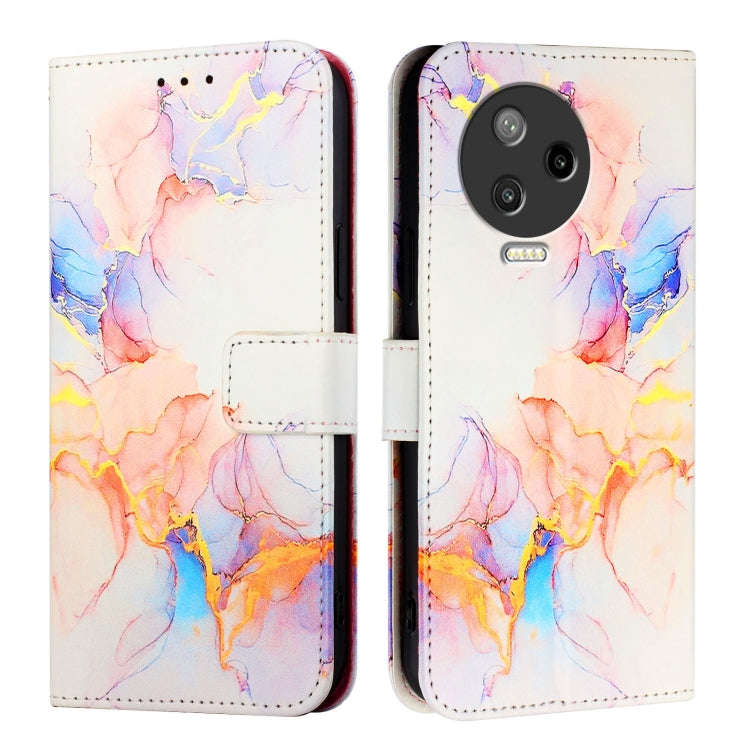 For Infinix Note 12 Pro 4G / Note 12 2023 PT003 Marble Pattern Flip Leather Phone Case(Galaxy Mar...