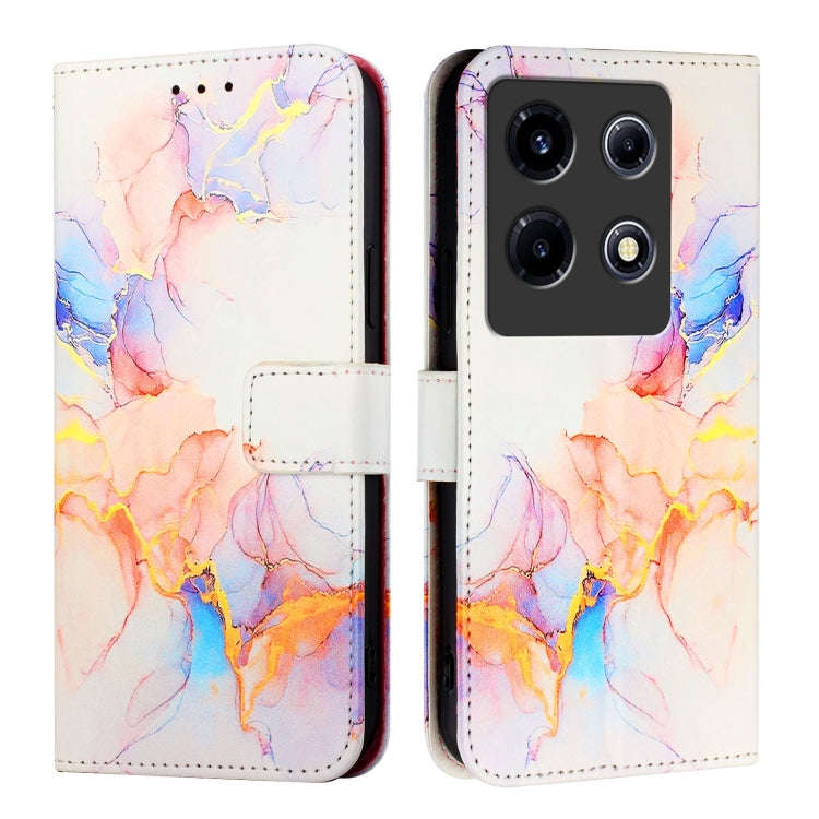 For Infinix Note 30 VIP PT003 Marble Pattern Flip Leather Phone Case(Galaxy Marble White)