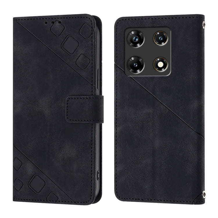 For Infinix Note 30 Pro / Note 30 5G Skin Feel Embossed Leather Phone Case(Black)