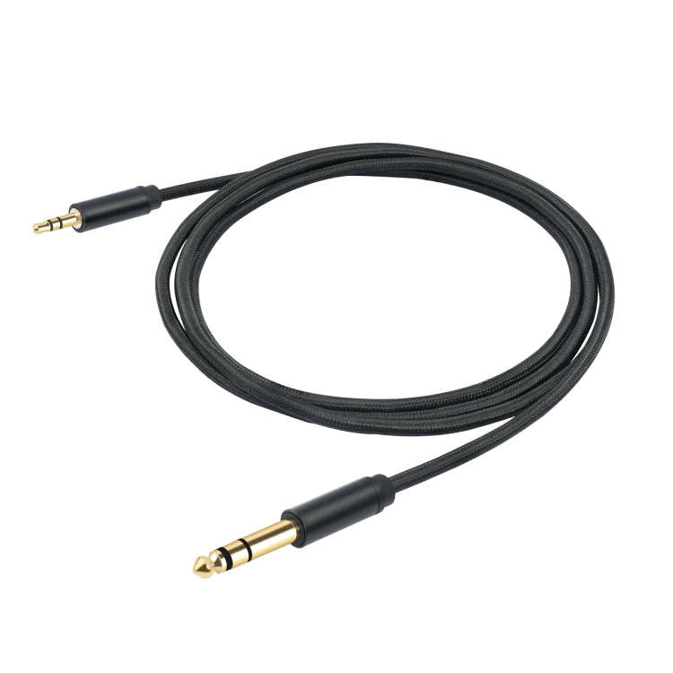 3662-3662BK 3.5mm Male to 6.35mm Male Stereo Amplifier Audio Cable, Length:1m(Black)