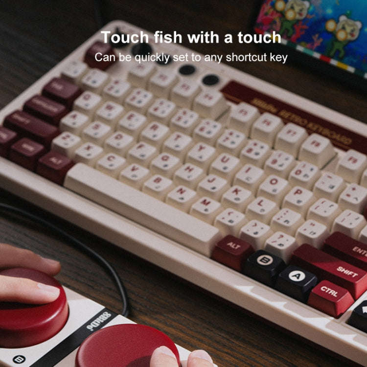 8Bitdo Retro Wireless Bluetooth Tri-Mode Mechanical Keyboard(Red)