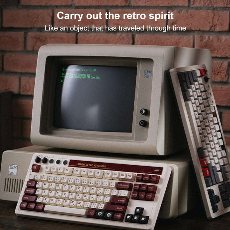 8Bitdo Retro Wireless Bluetooth Tri-Mode Mechanical Keyboard(Red)