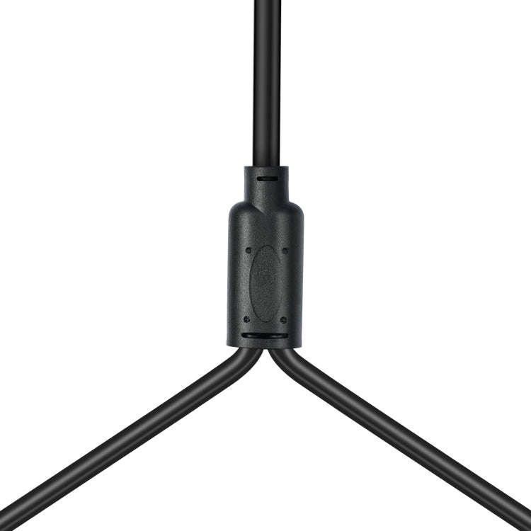 TC195BUXK107RE 3.5mm Male to Dual XLR 3pin Female Audio Cable, Length:2m(Black)