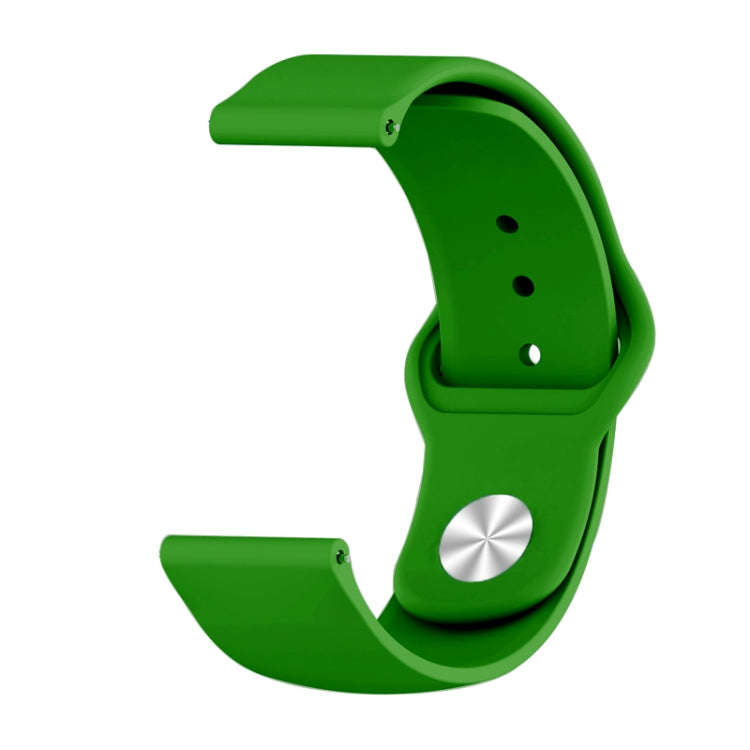 For Xiaomi Haylou Solar Silicone Reverse Buckle Replacement Wrist Strap(Army Green)