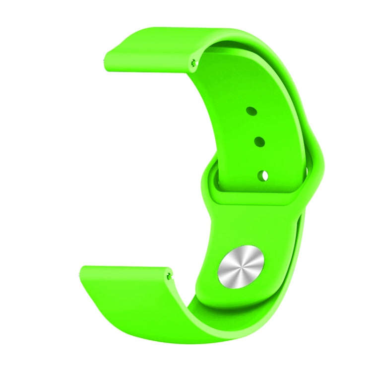 For Xiaomi Haylou Solar Silicone Reverse Buckle Replacement Wrist Strap(Green)