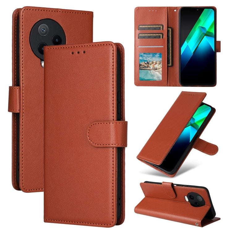For Infinix Note 12 2023 Multifunctional Horizontal Flip Leather Phone Case with Three Card Slot(...