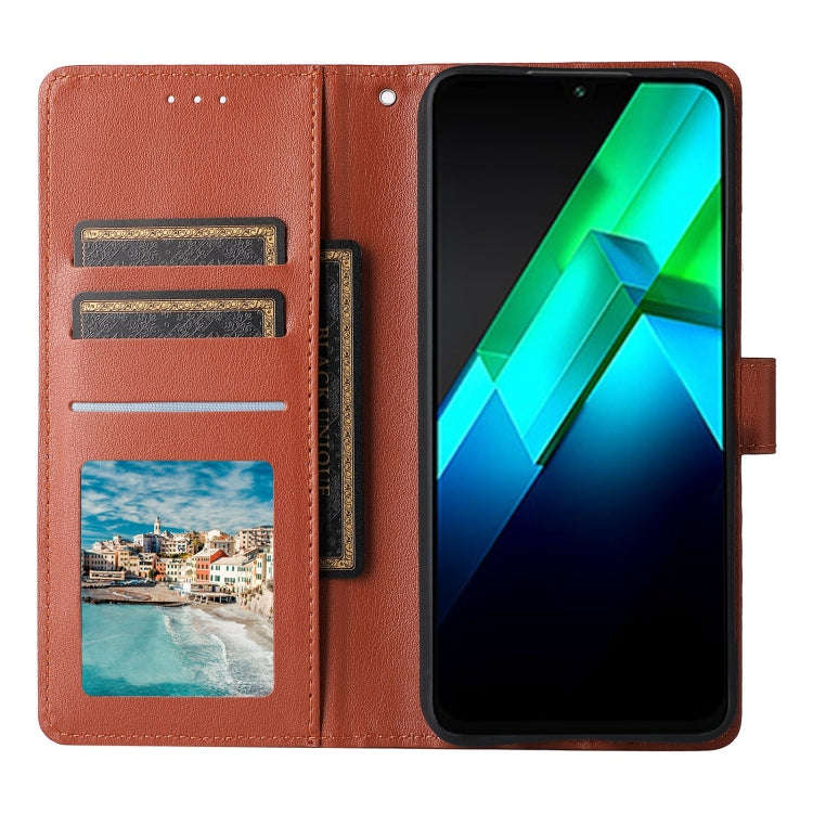 For Infinix Note 12 2023 Multifunctional Horizontal Flip Leather Phone Case with Three Card Slot(...