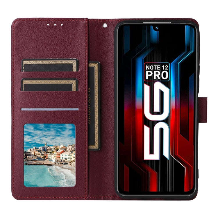 For Infinix Note 12 Pro 5G Multifunctional Horizontal Flip Leather Phone Case with Three Card Slo...