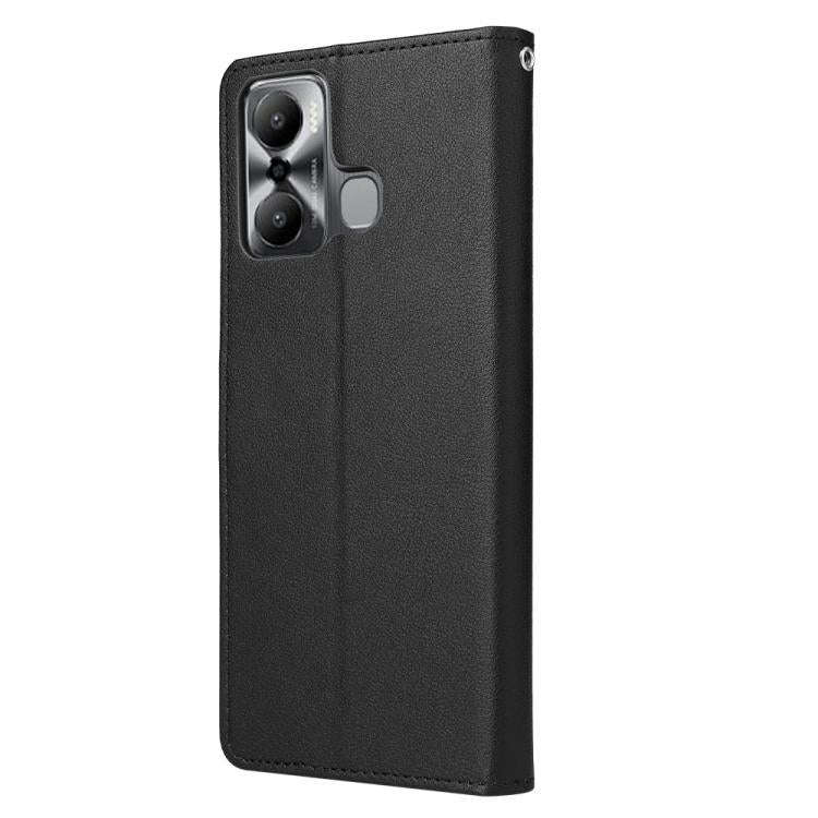 For Infinix Hot 20 Play Multifunctional Horizontal Flip Leather Phone Case with Three Card Slot(B...