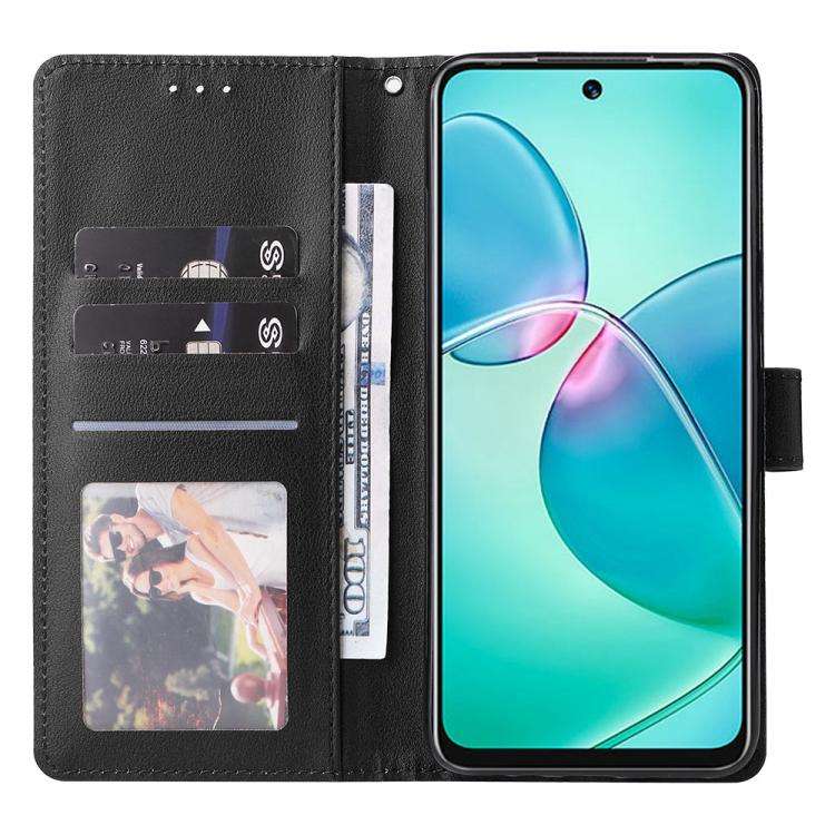 For Infinix Hot 20 Play Multifunctional Horizontal Flip Leather Phone Case with Three Card Slot(B...