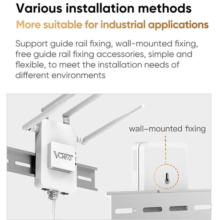 VONETS VAR1800-H 1800Mbps Wireless WiFi Router Standard Edition(White)