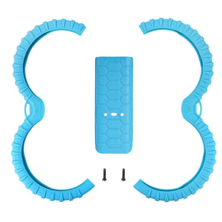 For DJI Avata 2 Sunnylife Drone Anti-Collision Protective Cover Combo Case Kit(Blue)