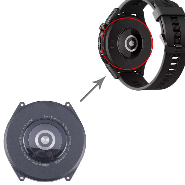 For Huawei Watch GT Runner 46mm Original Rear Housing Cover(Black)