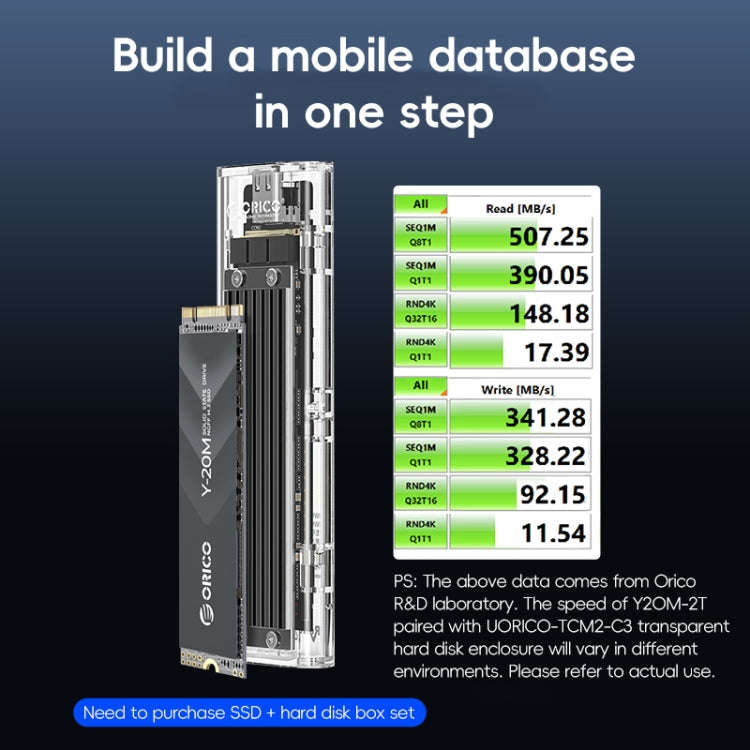 ORICO Y20M NGFF M.2 Computer Solid State Drive, Memory:2TB