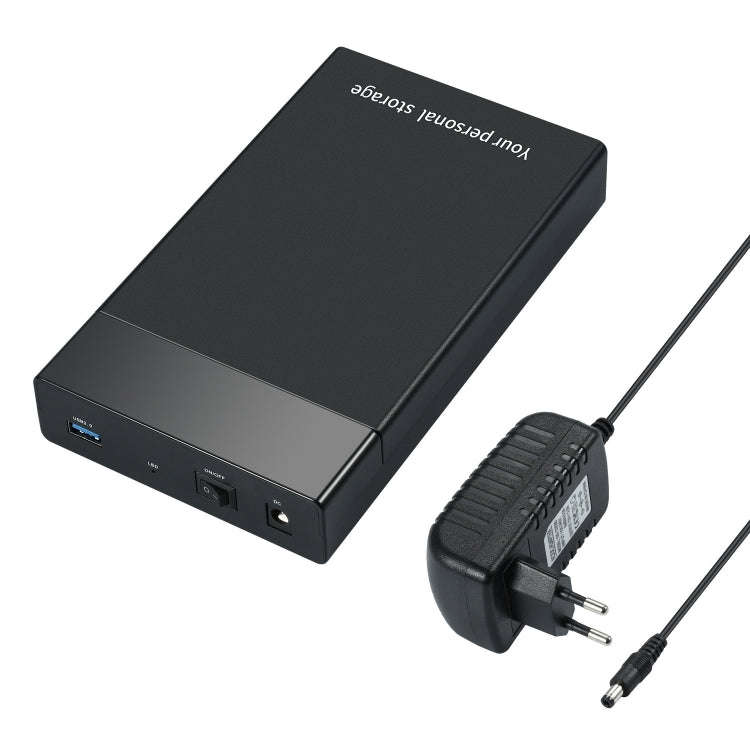 HDD 2.5 / 3.5 inch USB3.0 External Hard Drive Enclosure Case for Laptop Computer(EU Plug)